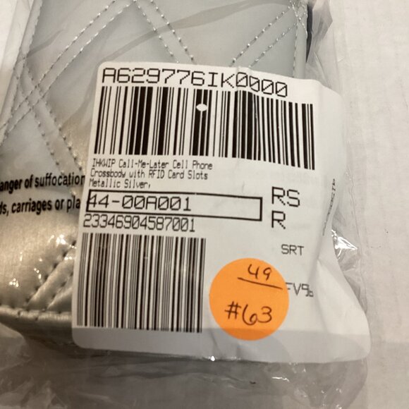 IHKWIP Call-Me-Later Cell Phone Crossbody with RFID Card Slots Silver A629776 - Picture 13 of 13